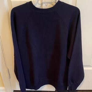 Vintage 90s Navy Crew Neck Sweatshirt